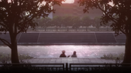 Yuji and Junpei at the riverside in the opening