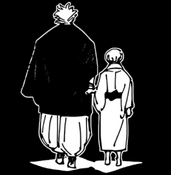Sukuna and Uraume holding hands