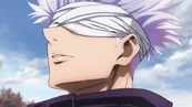Gojo watches Geto leave.