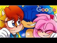 SONIC'S GIRLFRIENDS - Amy & Sally Google Themselves