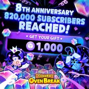 FatedFeathers celebrating, as a goal for the event was reached.