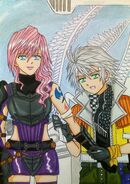 Lightning x Hope; Wounds by dagga19