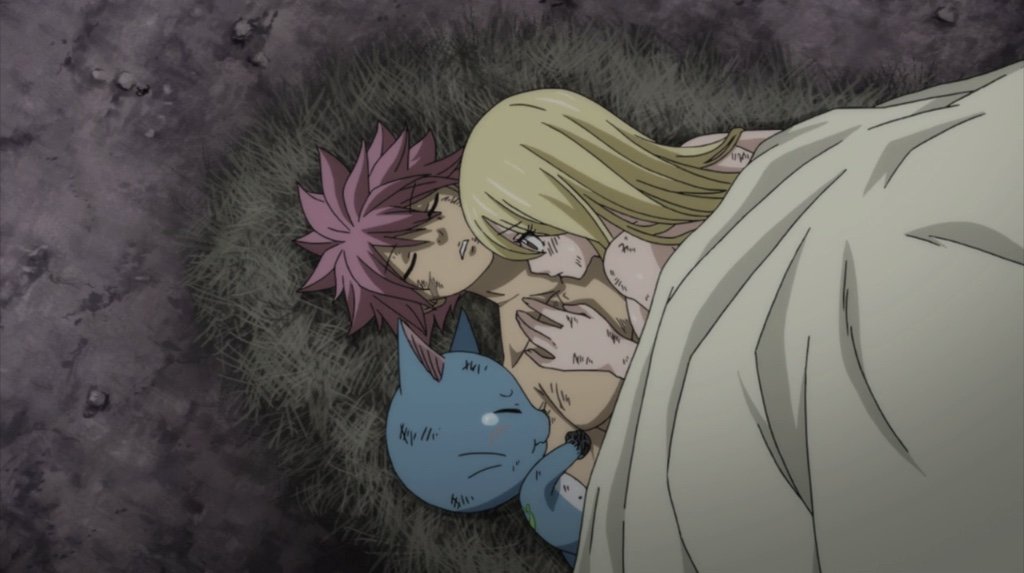 fairy tail lucy and natsu kissing episode