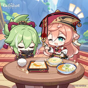 Shinobu and Yanfei in Yanfei's 2023 birthday short