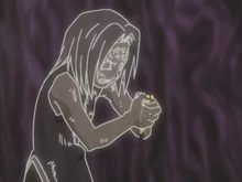 Sakura breaks out of Ino's mind-control jutsu.