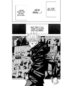 Satoru remembering his youth with Suguru.