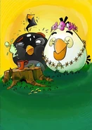 MatildaHugBomb.png (248 KB) Official artwork of Matilda calming Bomb down, from Angry Birds Trilogy