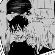 Muta saying his goodbye to Miwa