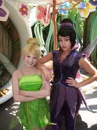 Tinker Bell and Vidia in Disneyland
