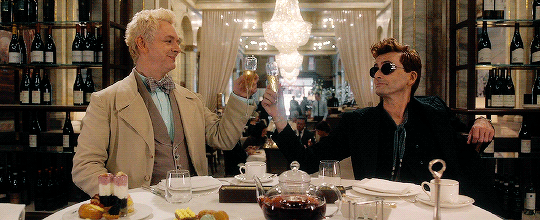 images Aziraphale And Crowley Gif ineffable husbands shipping wiki fandom