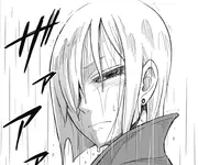 Fiona crying in the rain