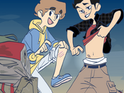 Ricky and Spencer showing their scars to Neat.