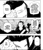 Gojo tells Geto he would have been "Satisfied" with Geto simply cheering him on.