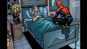 Spidey visits Felicia at the hospital