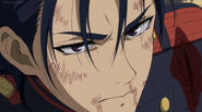 Guren telling Shinya to retreat and to leave him behind