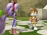 SonicBoom Tails passing Perci