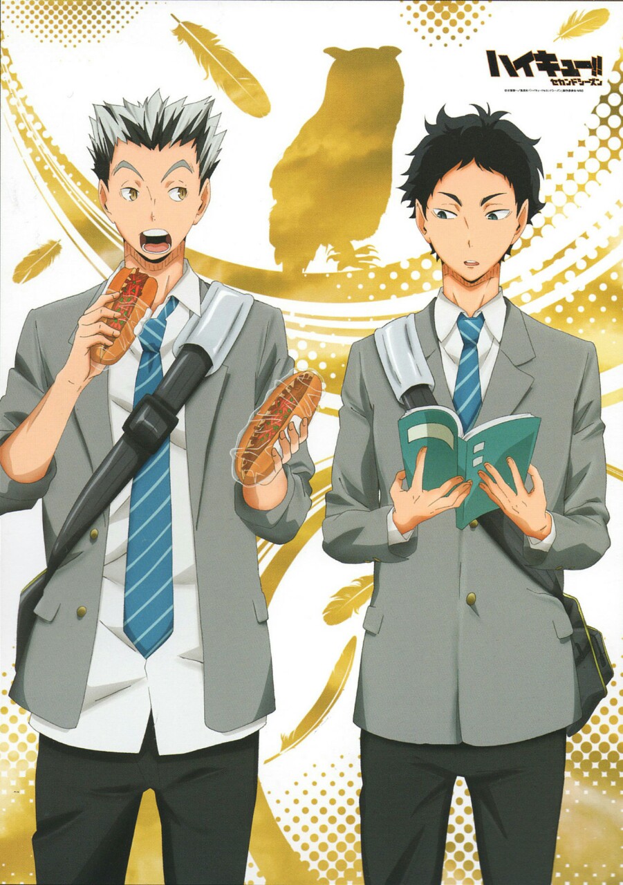 Akaashi and Bokuto <3  Haikyuu, Haikyuu manga, Haikyuu season 3