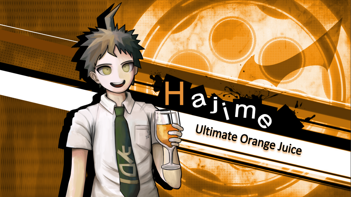 Хаджиме спрайты. Данганронпа 2 Хината. Хадзимэ Хината апельсиновый сок. Хаджиме Хината и апельсиновый сок. Hajime Hinata.
