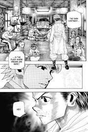 Ging meets Pariston at the expedition team's whereabouts.