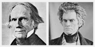 Clay on the left, Calhoun on the right