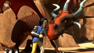 Alex whispers at Ruby transformed into a dragon by telling her that she is the only one that can control her rage