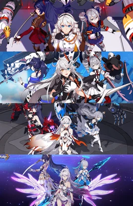Honkai Main Trio evolution