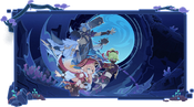 Kuki and Yanfei as featured in the Perilous Trails banner