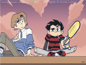 Spencer is left confused about Ricky's action as the latter offers the popsicle away...
