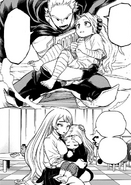 Mirio and Nejire hugging Eri (Manga)