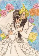 Cloud and Tifa's wedding d19 by daga19