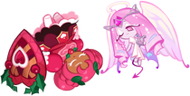 Ditto, Eternal Sugar Cookie opened one of her eyes to look at Hollyberry Cookie