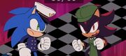 Sonic y Shadow en The Murder of Sonic The Hedgehog