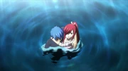 Erza supporting Jellal
