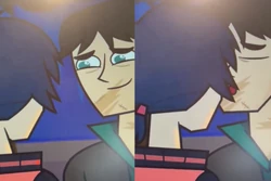 scrapped kiss before Tom's departure 
