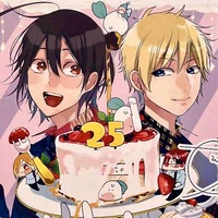 Haruaki & Sano on a mini illustration