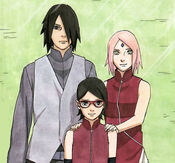 SasuSaku family picture official colouring