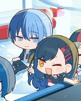 Movie ver. "Gunjo Sanka" CD Jacket Illustration by 宇崎うそ - Touya giving a soft look at An from her back