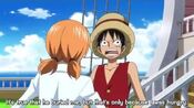 Luffy is disappointed in Nami