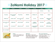 ZoNami Holiday 2017