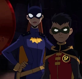 Batman vs TMNT - Batgirl and Robin (Damian)