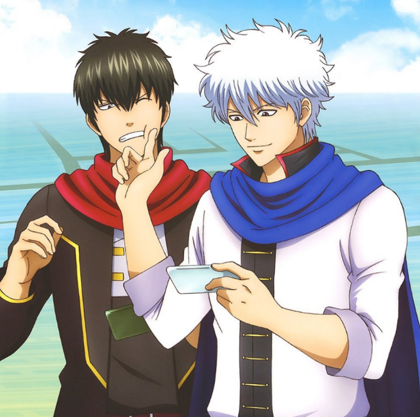 gintama hijikata and gintoki