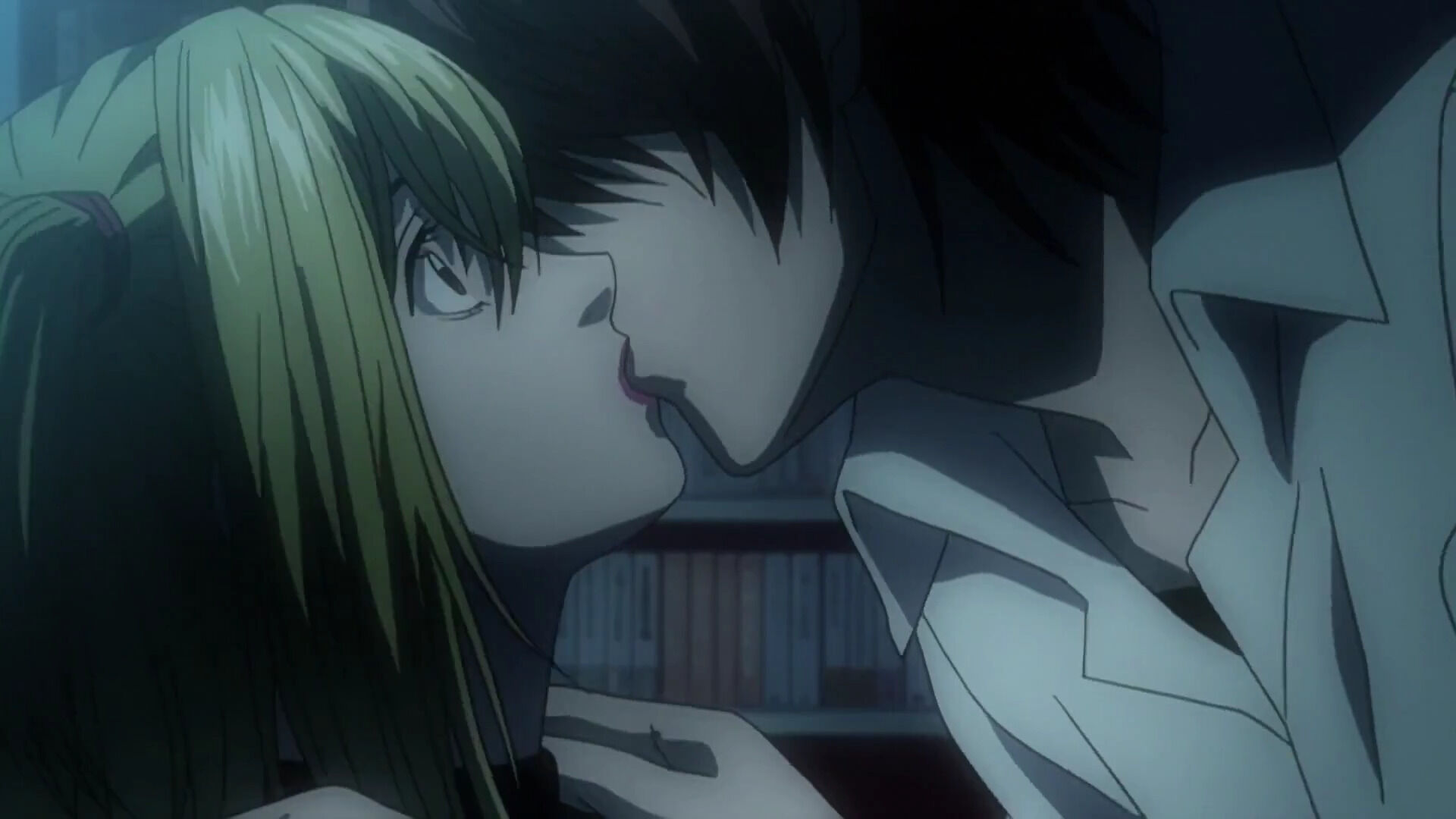 Misa Amane And Light Yagami Kiss 0088