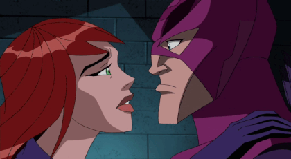 Black Widow and Hawkeye kiss Avengers EMH.gif