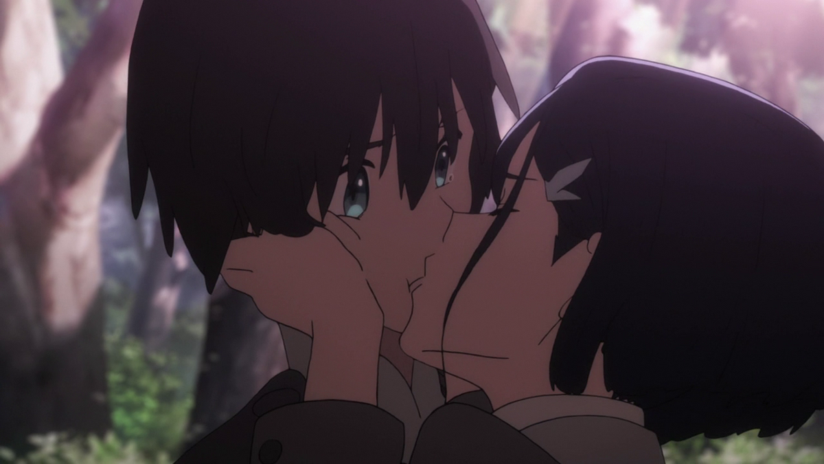 Хиро и Ичиго поцелуй