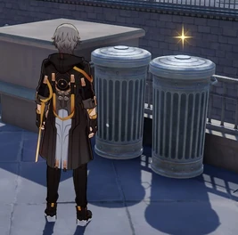 Caelus and Trash can