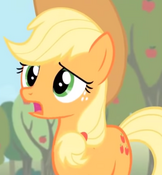 Applejack concerned about Rarity