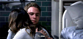 Fitz and Daisy hug