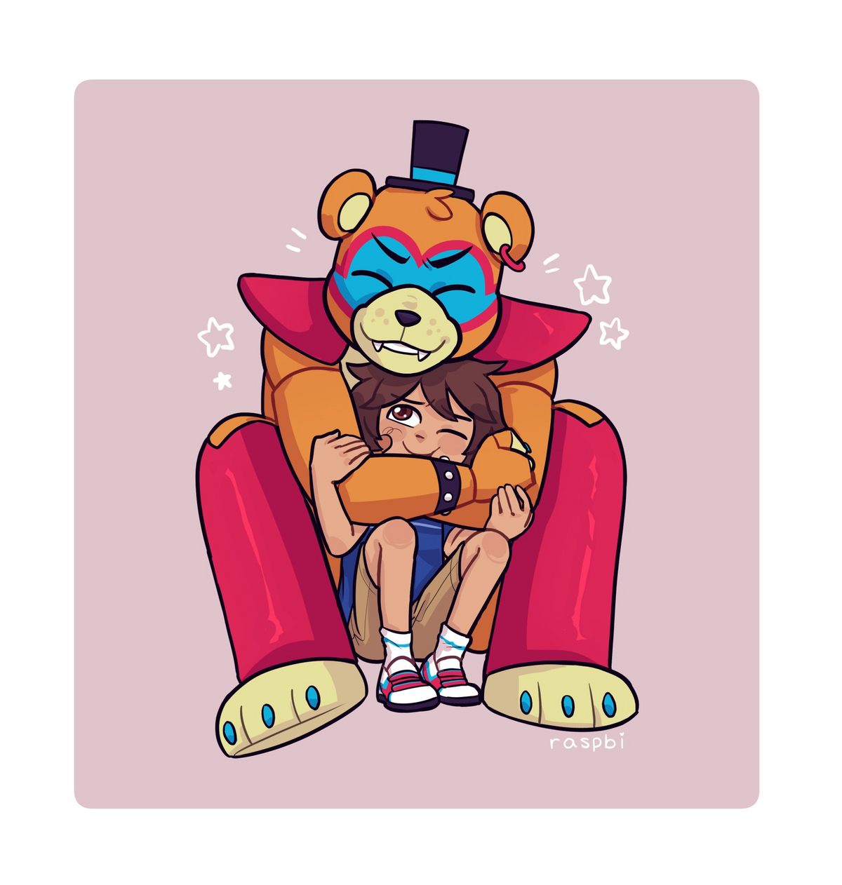 gregory (five nights at freddy's and 1 more) drawn by m_xsps