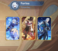 Furina's TCG Deck in her in-game Genius Invokation TCG Tavern Guest Challenge.