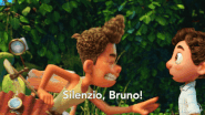Alberto mentioning Bruno's name as to wash Luca's fearful thoughts away